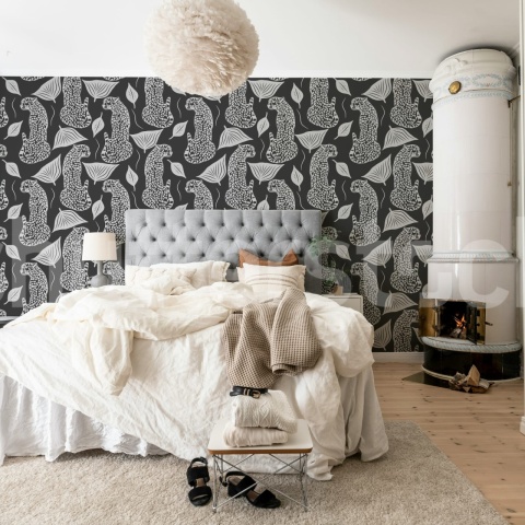 Fototapet, Whimsy Leopard, Black, Rebel Walls - Img 3