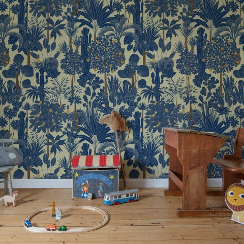 Fototapet, Wild Tropics, Blue, Rebel Walls - Img 3