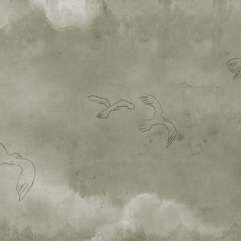 Fototapet, Wings Over Horizon, Beige, Rebel Walls - Img 2