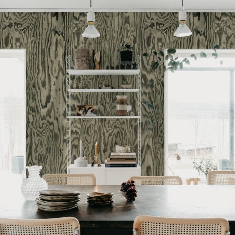 Fototapet, Wood Shades, Gray, Rebel Walls