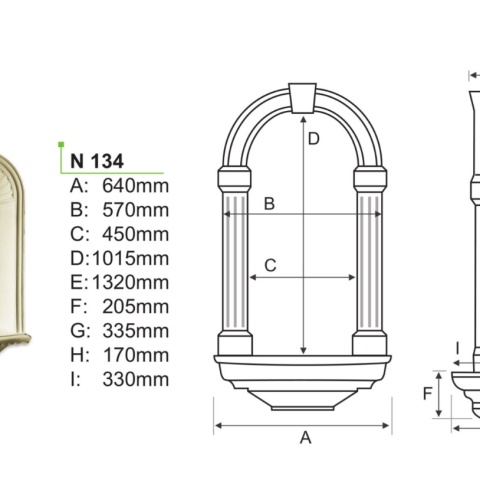 Nisa poliuretan N134 - 132x64x101.5 cm - Img 2