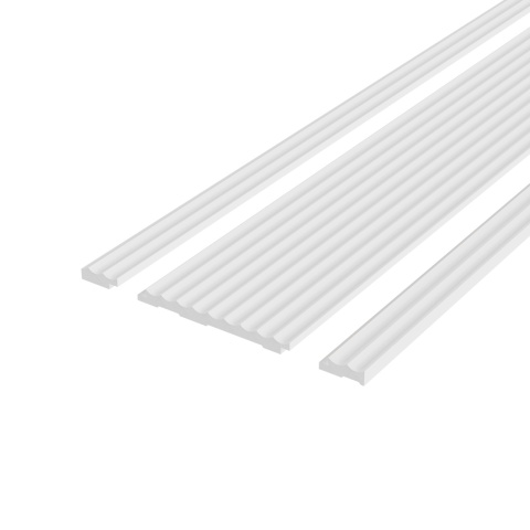 Panou riflaj decorativ 3D din polimer rigid, model Dune NEW - 12.5x1.25x270 cm