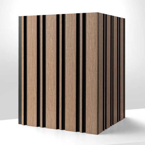 Panou riflaj decorativ 3D Milo, Oak Sonoma, 11.6x1.2x270 cm - Img 4