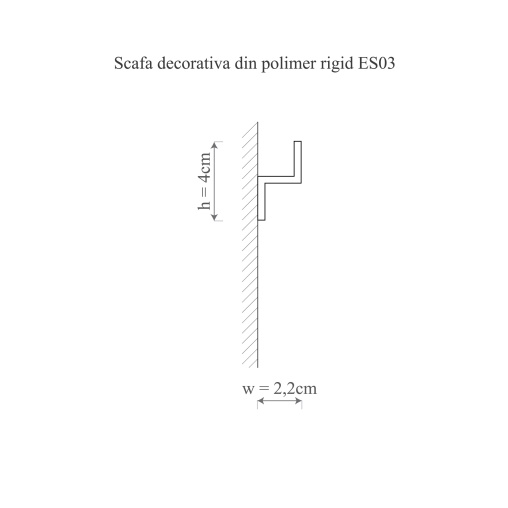 Scafa decorativa ES3 - 4x2.2x200 cm - Img 2