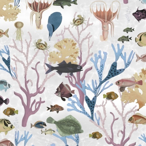 Tapet Aquarium, Pastel, Rebel Walls - Img 2