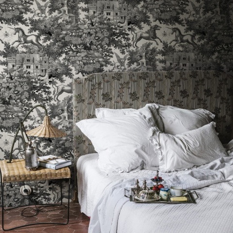 Tapet Fairy Tale Castle, Graphite, Rebel Walls, 5 mp / rola