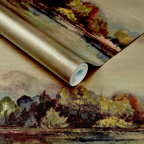 Tapet, Lakeside, Autumn Gold Luxury Landscape, 1838 Wallcoverings, 5.3mp / rola - Img 2