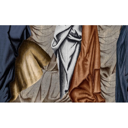 Tapet lavabil Drapery, Lapislazuli, Coordonne