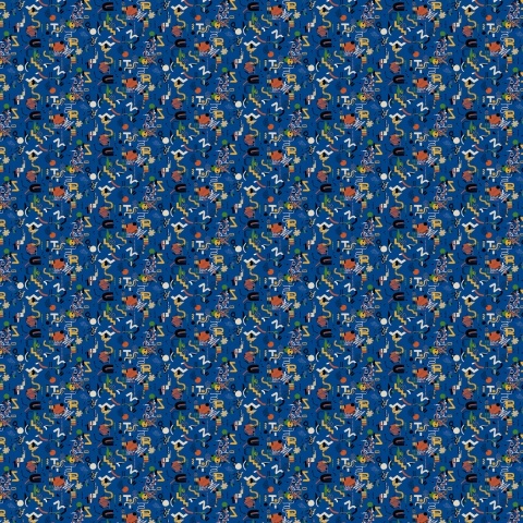 Tapet lavabil Funny Shapes, Azul, TresTintas 5mp / rola - Img 3