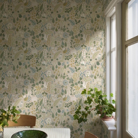 Tapet lavabil, Stig Lindberg Herbarium 1371, 5.3mp / rola