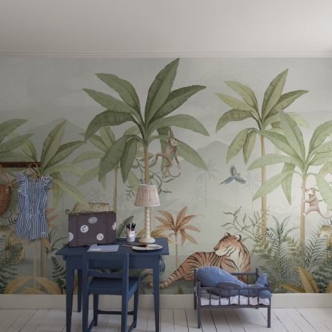 Tapet lavabil, Wild Jungle Mural 6945, 1.3mp / rola - Img 5