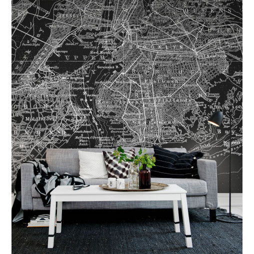 Tapet Map of NY, Rebel Walls