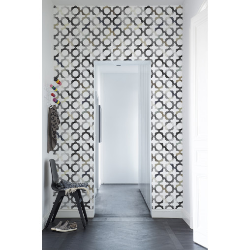 Tapet Patchwork Play, Grey, repetitiv, Rebel Walls