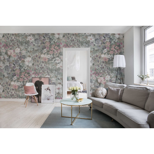 Tapet Summer Field, Dusty Pink, Rebel Walls