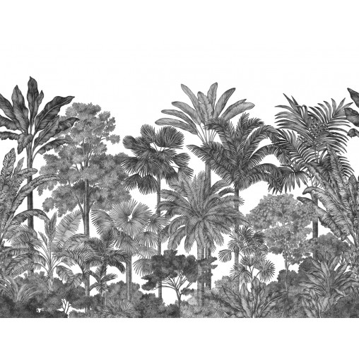Tapet Tropical Bellewood, Graphite, Rebel Walls - Img 2