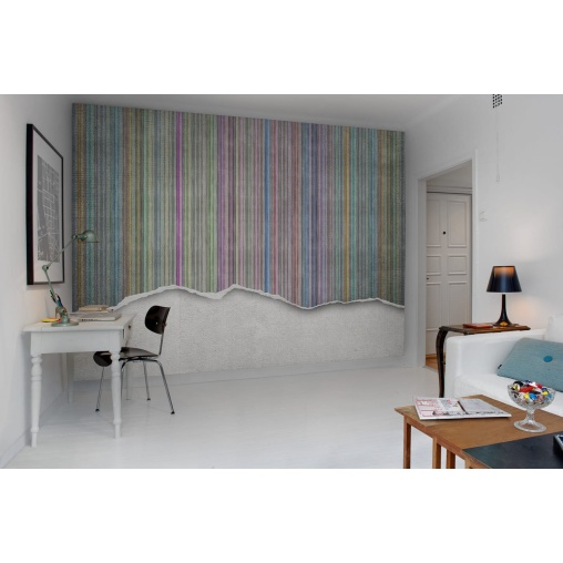 Tapet Worn Wall, Multi Stripe, Rebel Walls - Img 3