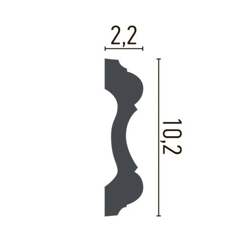 Brau poliuretan flexibil CR955F - 10.3x2.3x200 cm - Img 2