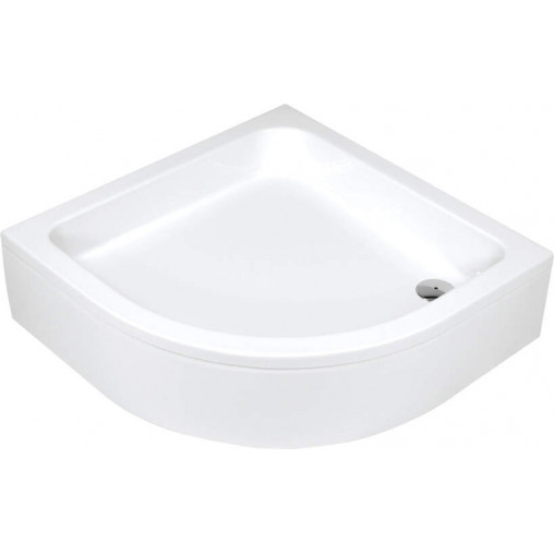 Cădiță de duș din acrilat, semicerc, 80 cm, Plus Ii, KTU_032B