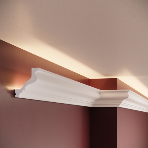 Cornisa polimer rigid, Manavi, C13-6.5x5.7x200cm - Img 3