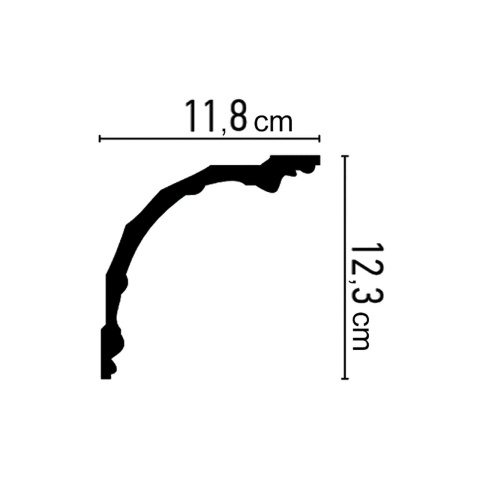 Cornisa poliuretan C791 - 12.3x11.8x200 cm - Img 2