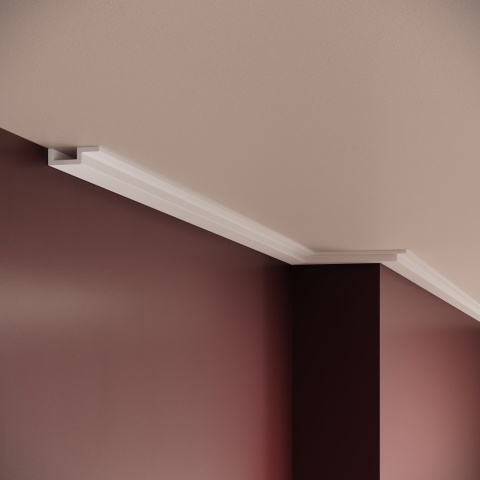 Cornisa poliuretan flexibil, Manavi, B23F-3.8x1.2x200cm