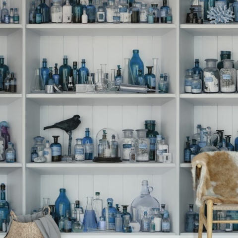 Fototapet, 3D Cabinet of Curios, Sapphire, Rebel Walls - Img 3