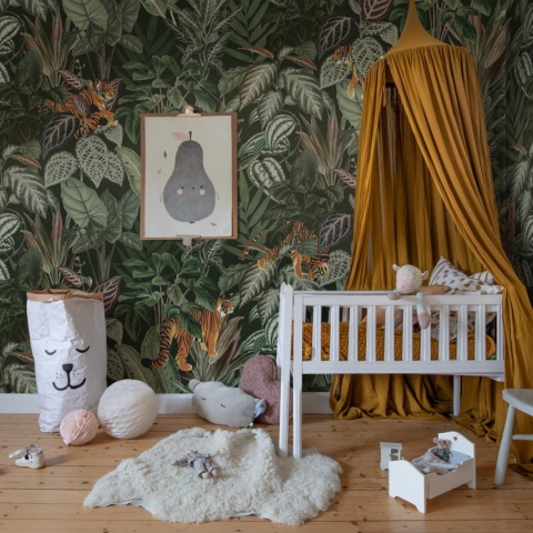 Fototapet, 3D Mischievous Tigers, Lush, Rebel Walls - Img 6