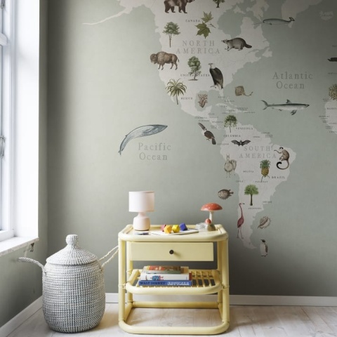 Fototapet, Animal World, Mint, Rebel Walls - Img 6