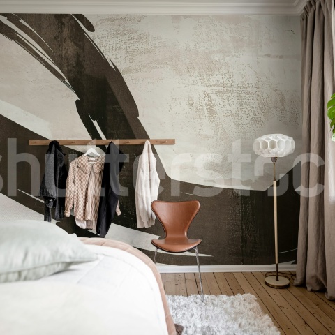 Fototapet, Artzy Stripes, Beige, Rebel Walls - Img 3