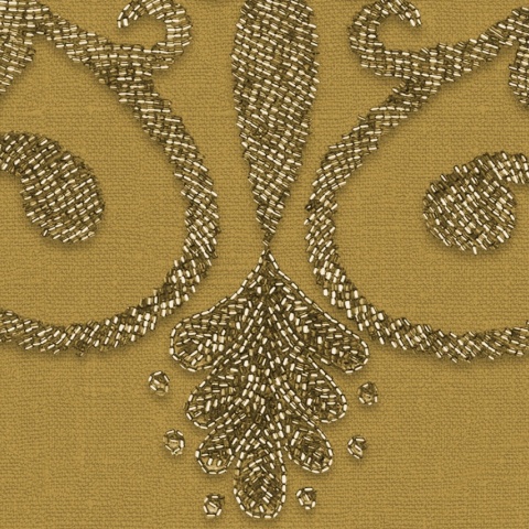 Fototapet, Baroque Pearl, Yellow, Rebel Walls - Img 3