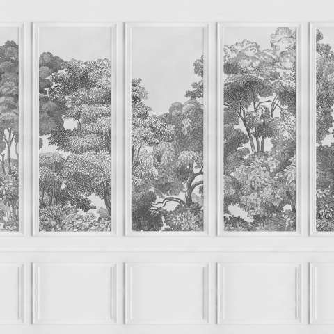 Fototapet, Bellewood Panels, Graphite, Rebel Walls - Img 2