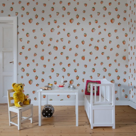 Fototapet, Berry Cute, Red, Rebel Walls