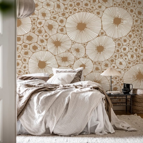 Fototapet, Bold Coral, Brown, Rebel Walls