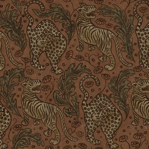Fototapet, Bold Tigers, Velvet, Rebel Walls - Img 2