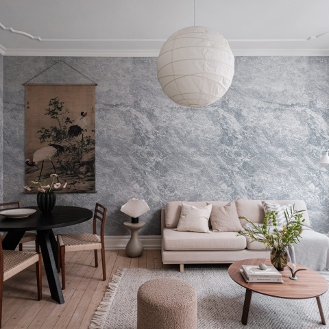 Fototapet, Breeze, Blue, Rebel Walls