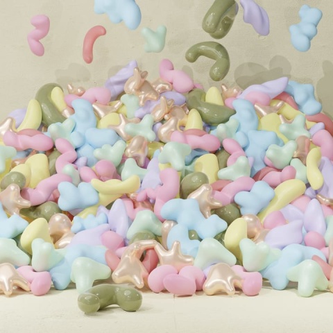 Fototapet, Bubblegum, Pastel, Rebel Walls - Img 2