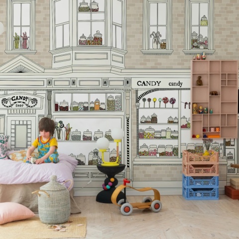 Fototapet, Candyshop, Beige, Rebel Walls