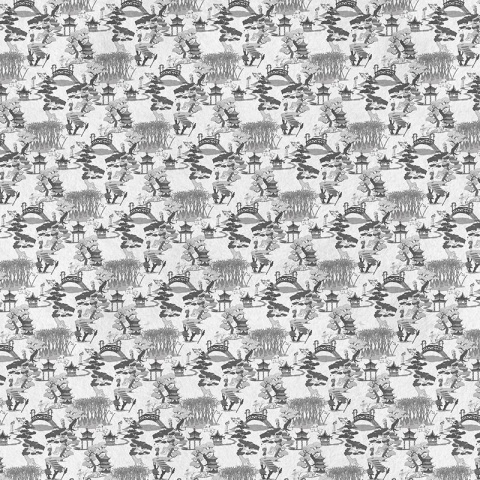 Fototapet Chinese toile (black), VLAdiLA - Img 2