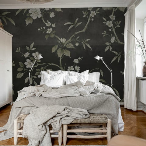 Fototapet, Concrete Flowers, Black, Rebel Walls - Img 3
