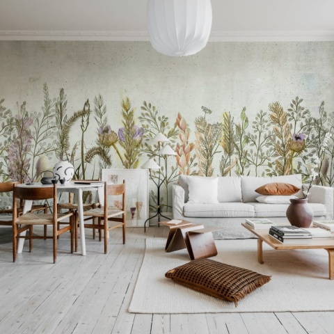 Fototapet, Concrete Meadow, Pastel, Rebel Walls