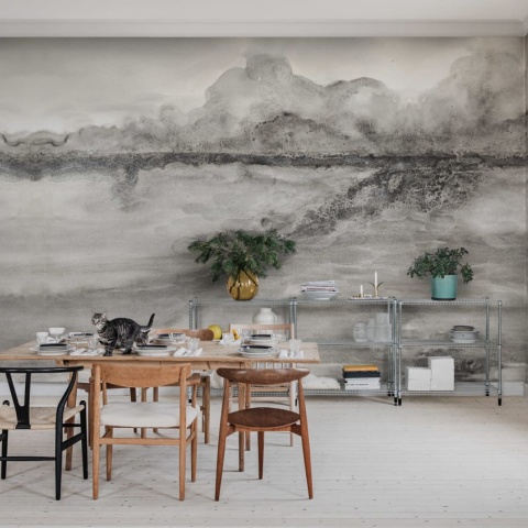 Fototapet, Crystal Waters, Gray, Rebel Walls