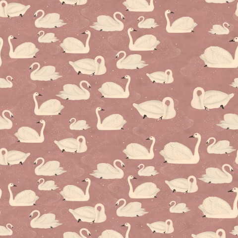 Fototapet, Cygne, Rose, Rebel Walls - Img 2