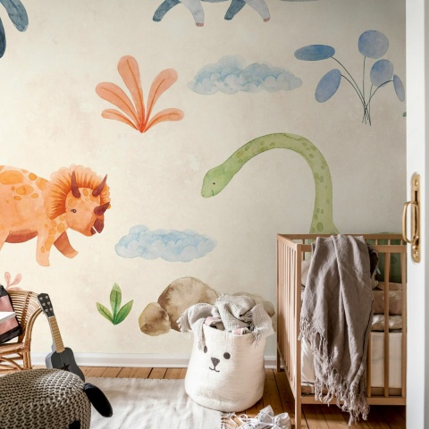 Fototapet, Dinosaur Oasis, Beige, Rebel Walls - Img 3