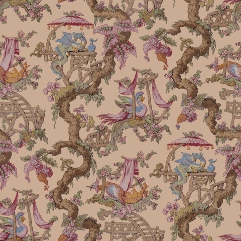 Fototapet, Dragon Tree Bloom, Peach, Rebel Walls - Img 2