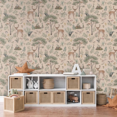 Fototapet Fantastic Forest - Beige, Kikki Belle - Img 3