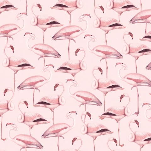 Fototapet, Flamingos, Bubblegum, Rebel Walls - Img 2