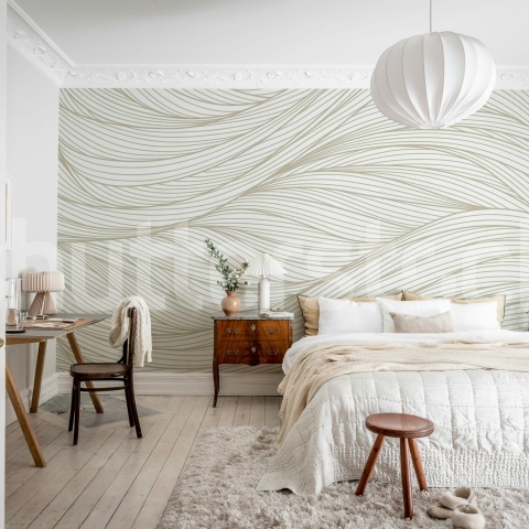 Fototapet, Flow Lines, Beige, Rebel Walls - Img 3