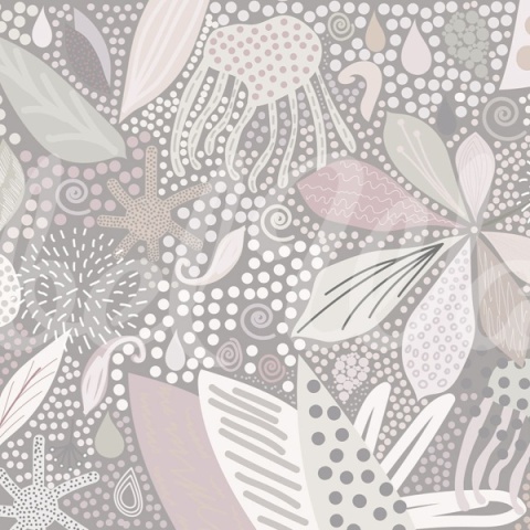 Fototapet, Flower Art, Pastel, Rebel Walls - Img 2