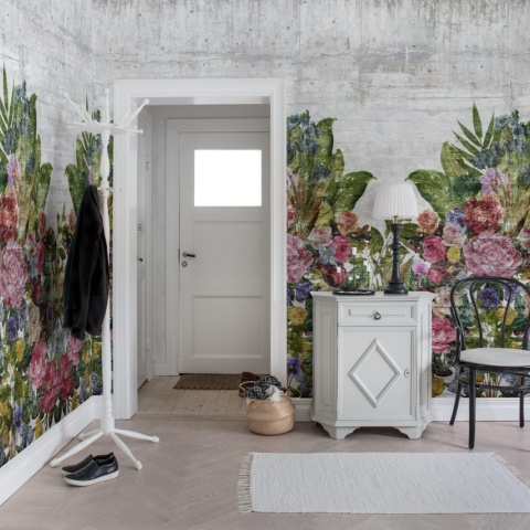 Fototapet, Flower Burst, Concrete, Rebel Walls