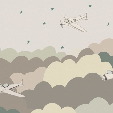 Fototapet, Fly Away, Beige, Rebel Walls - Img 2